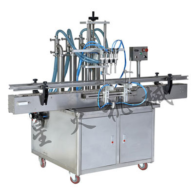 四頭食用油灌裝生產(chǎn)線