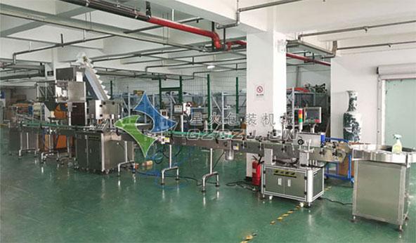 顆粒灌裝生產(chǎn)線(xiàn)整機(jī)展示